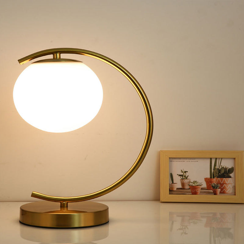 Verre de lampe à table mondiale moderne 1 lumière de table lumineuse