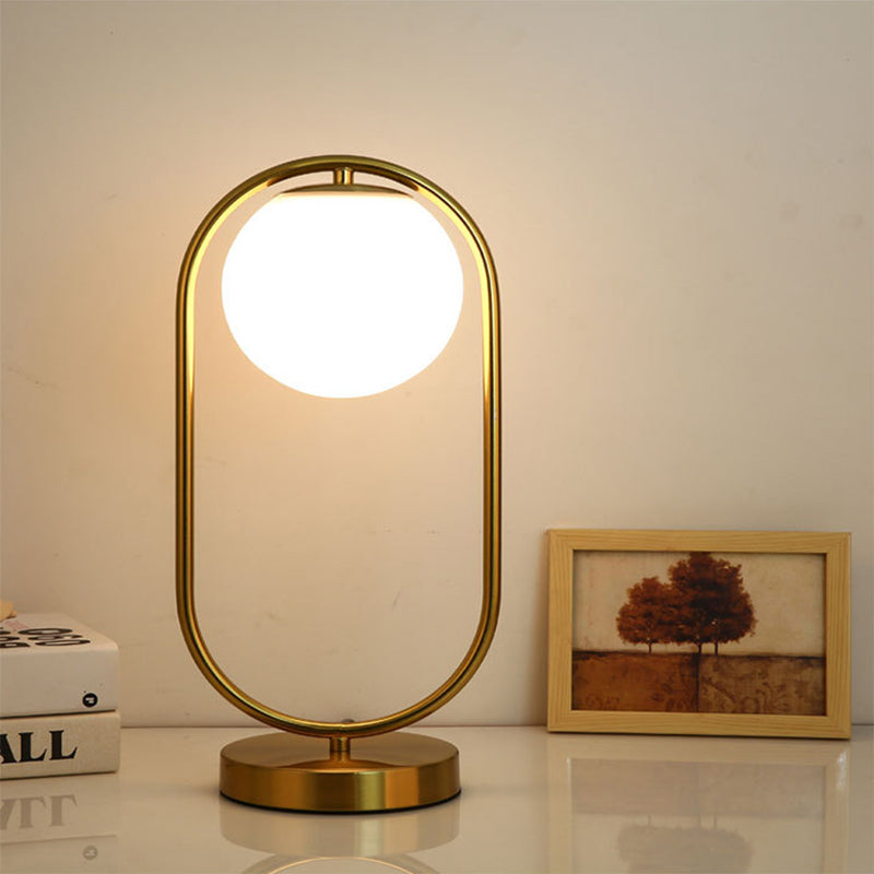 Verre de lampe à table mondiale moderne 1 lumière de table lumineuse