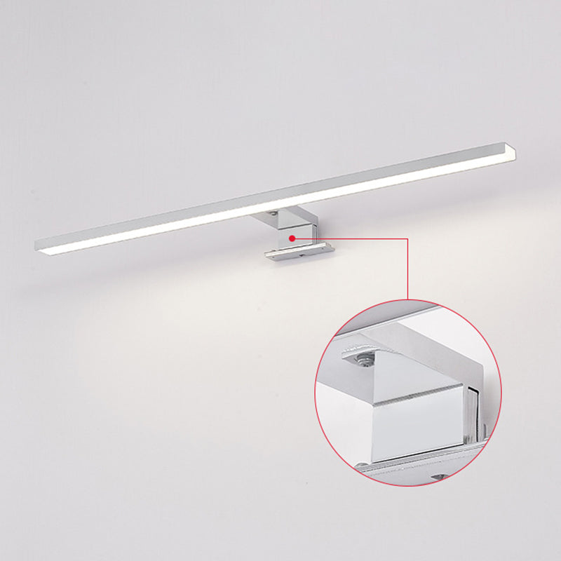 Luminaires allongés de vanité moderne simplicité moderne lampe murale en aluminium pour salle de bain