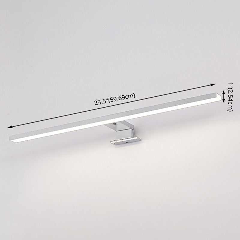 Elongated Vanity Light Fixtures Modern Simplicity Aluminium Wall Mount Lamp for Bathroom