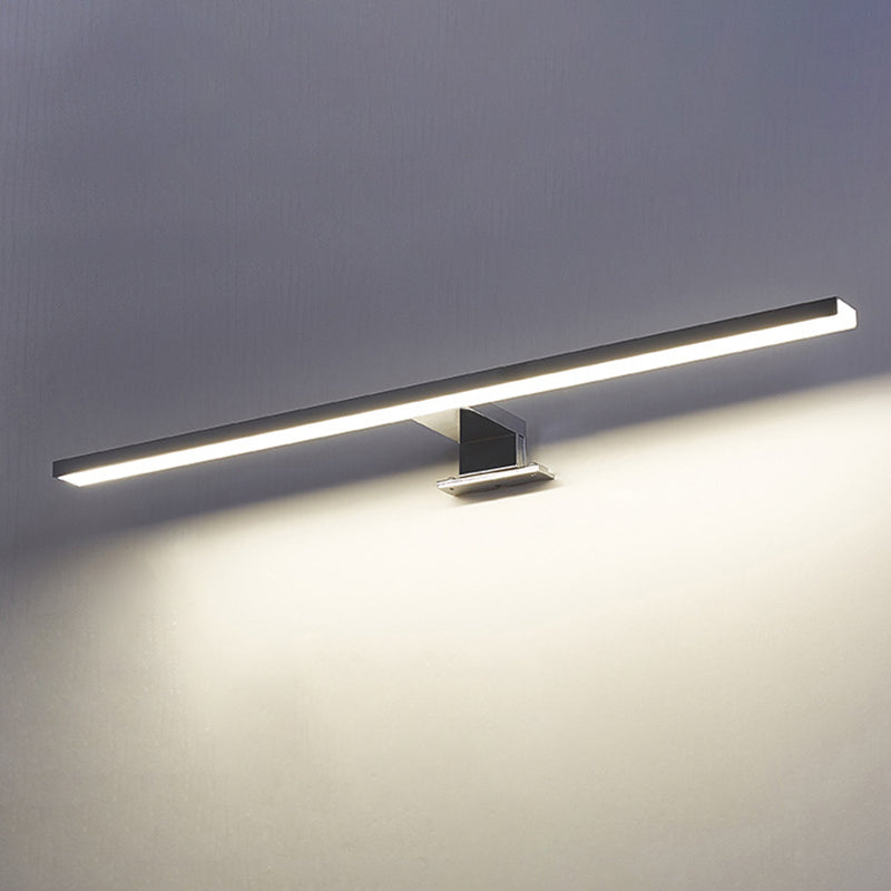 Luminaires allongés de vanité moderne simplicité moderne lampe murale en aluminium pour salle de bain