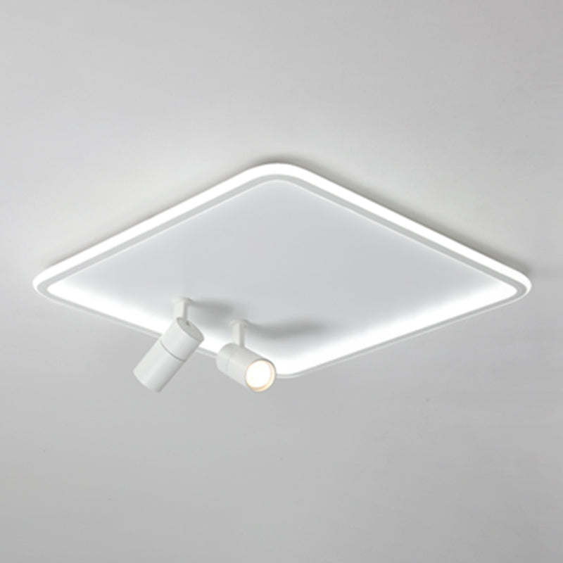 Square Cube Flush Mount Industrial Style Metal LED Flush Light with 6 Spotlights