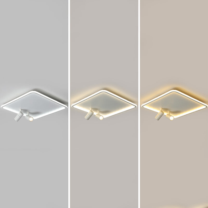 Square Cube Flush Mount Industrial Style Metal LED Flush Light with 6 Spotlights