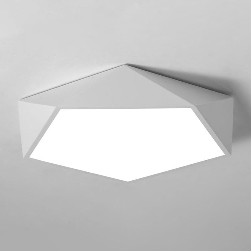 Geometrical Flush Mount Fixture Minimalist Style Metal LED Bedroom Flush Mount Lighting