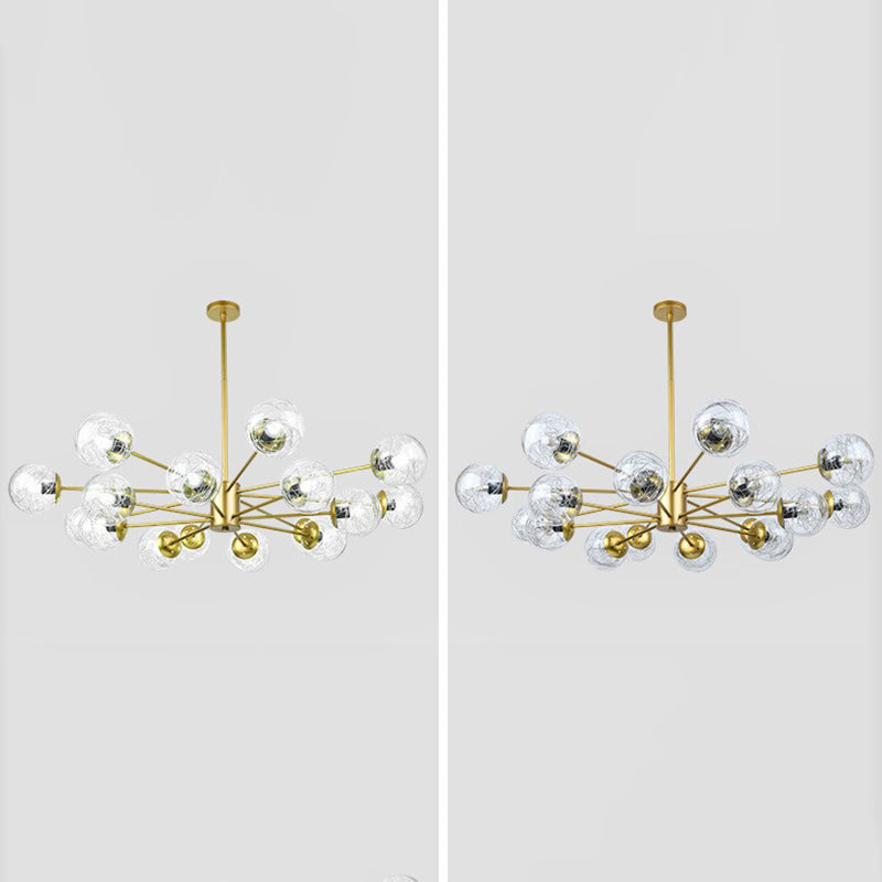 Aluminio Bola de vidrio de vidrio Molecular Estilo nórdico Minimalismo Luz colgante para comedor