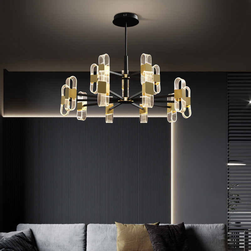 Starburst Metal Chandelier Lighting Contemporary Style LED Pendant Lighting Partramure
