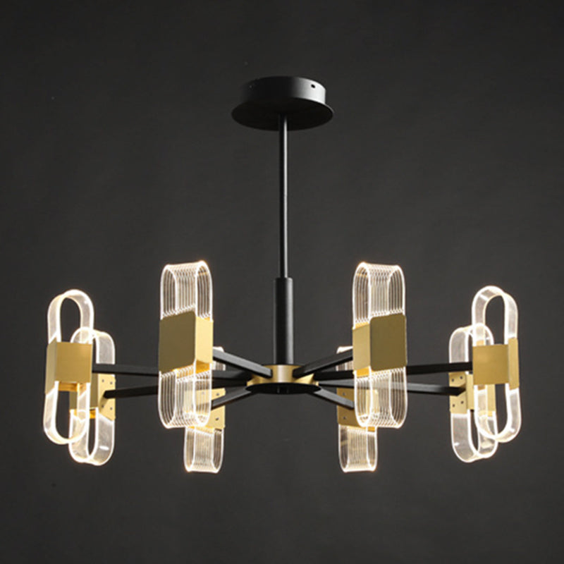 Starburst Metal Chandelier Lighting Contemporary Style LED Pendant Lighting Partramure