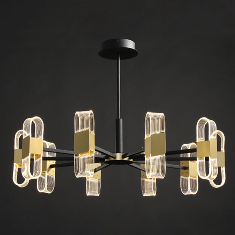 Starburst Metal Chandelier Lighting Contemporary Style LED Pendant Lighting Partramure