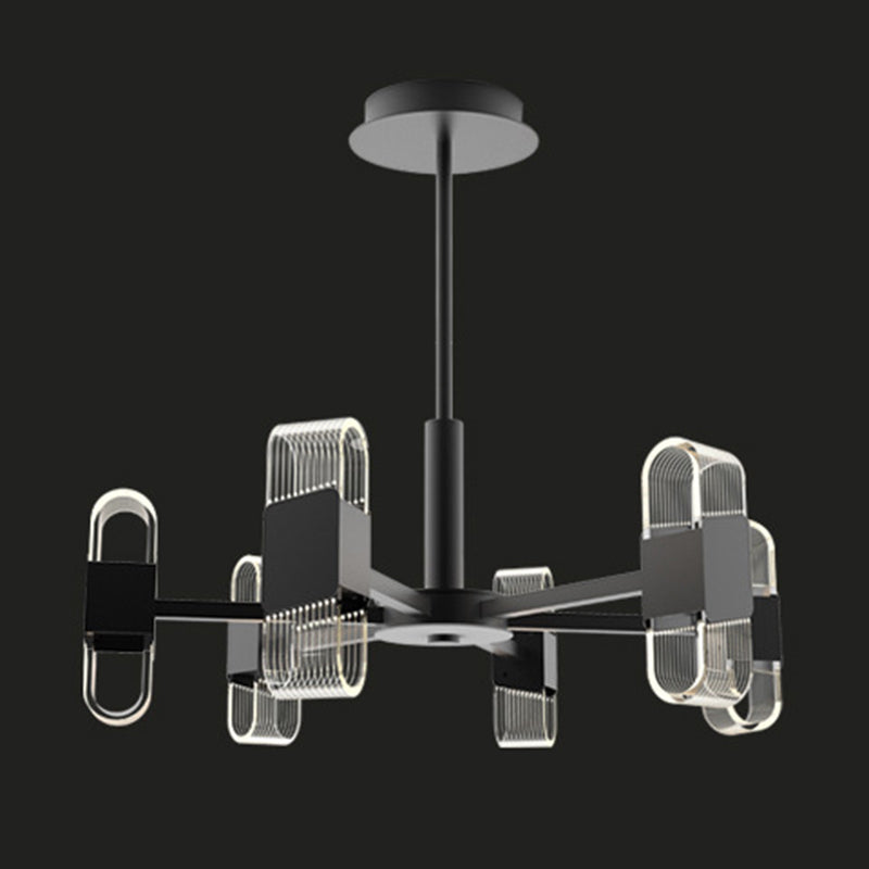 Starburst Metal Chandelier Lighting Contemporary Style LED Pendant Lighting Partramure