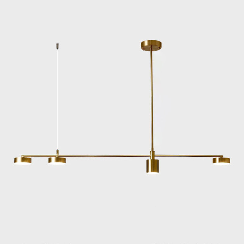 Mid-Century Linear Island Light Fixtures Metal Island Lamps