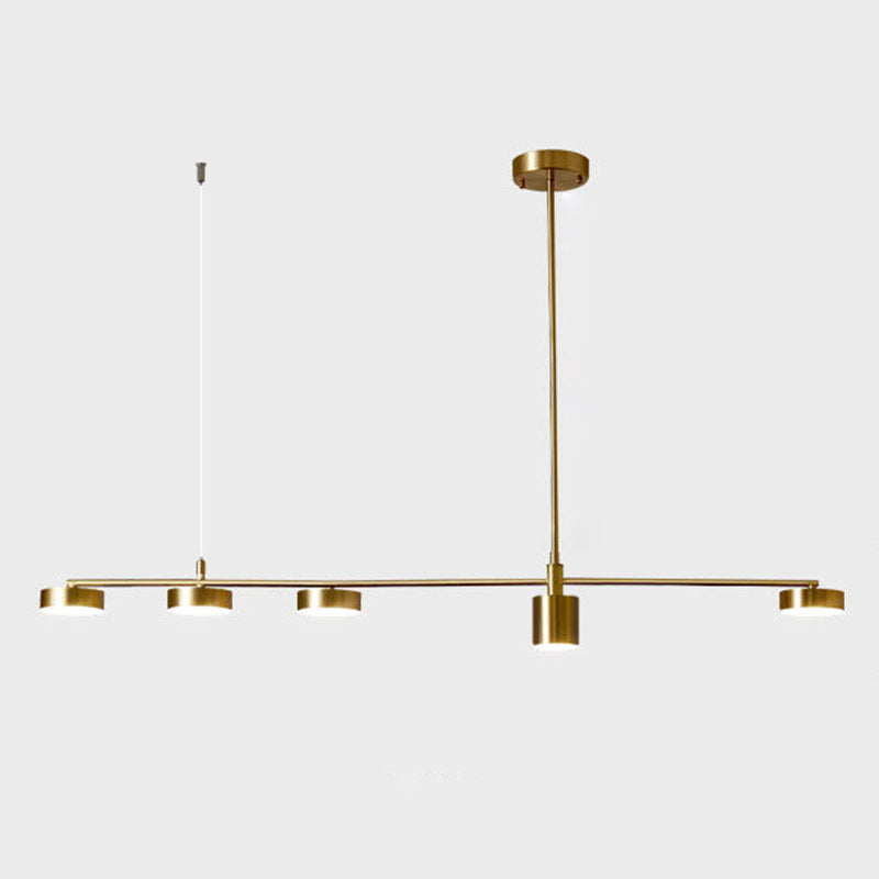 Mid-Century Linear Island Light Fixtures Metal Island Lamps