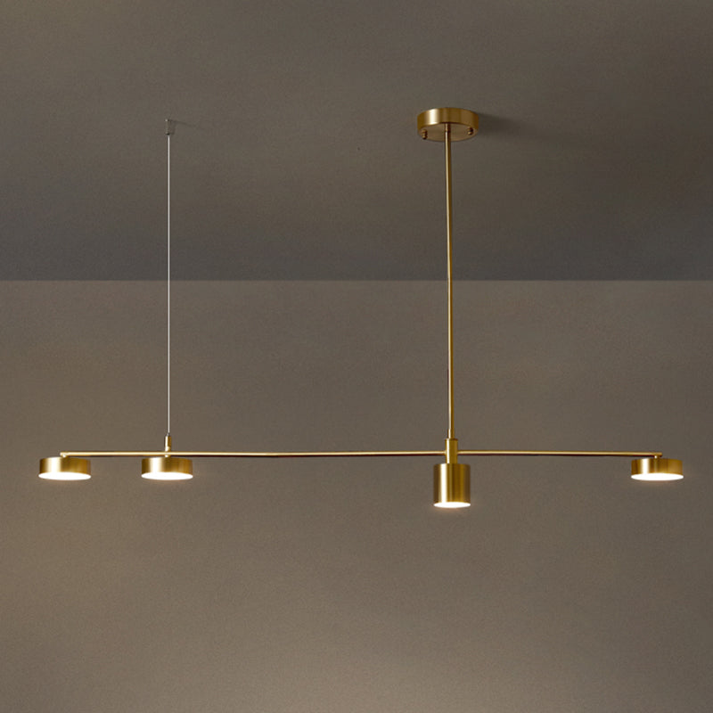 Lampade a isola lineare della metà del secolo lampade in metallo
