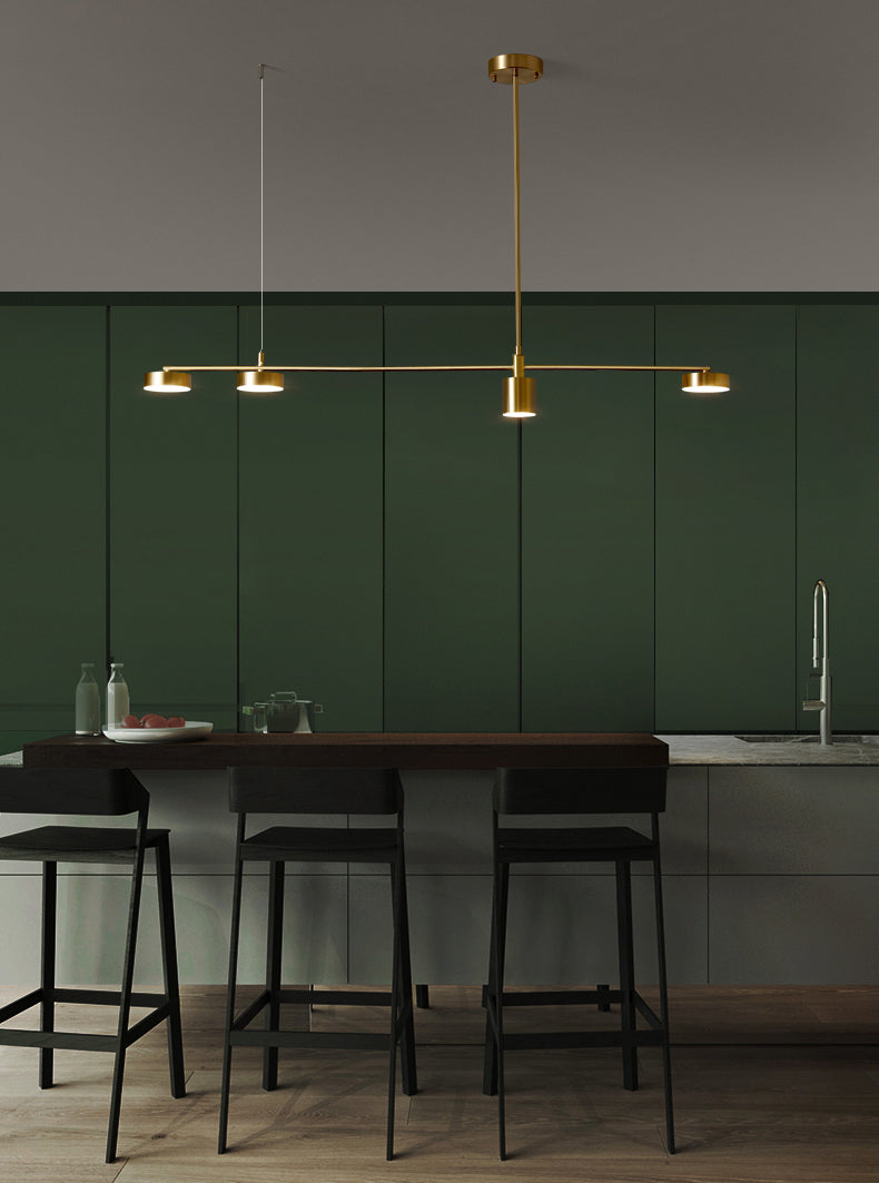 Mid-Century Linear Island Light Fixtures Metal Island Lamps