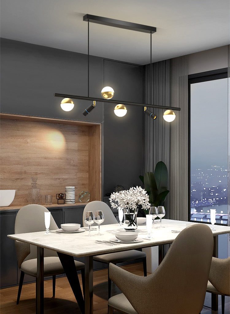 Angle Adjustable Multi Light Spotlight Modern Style Cylinder LED Island Light Downlight Lighting Fixture for Dining Room