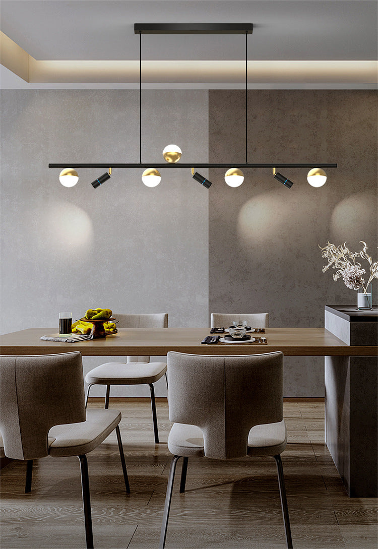 Angle Adjustable Multi Light Spotlight Modern Style Cylinder LED Island Light Downlight Lighting Fixture for Dining Room