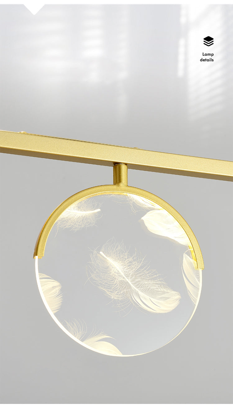 Modern Straight Bars Island Chandelier Lights Metal Island Lighting