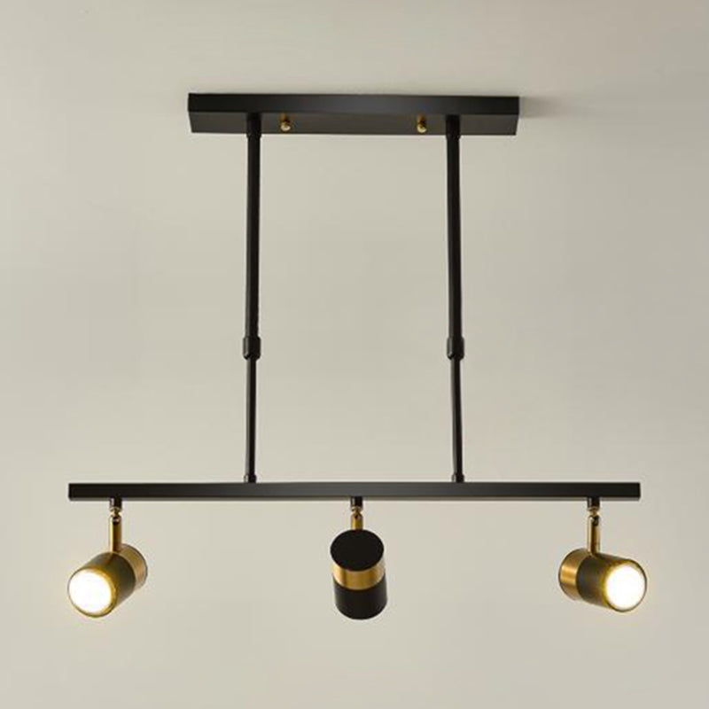 Modern Cylinders Island Chandelier Lights Metal Island Pendant