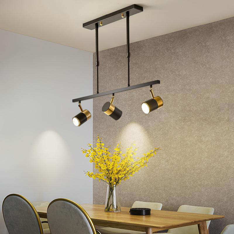 Modern Cylinders Island Chandelier Lights Metal Island Pendant