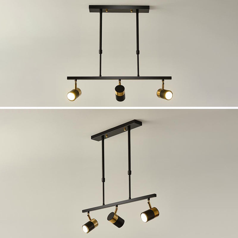 Modern Cylinders Island Chandelier Lights Metal Island Pendant