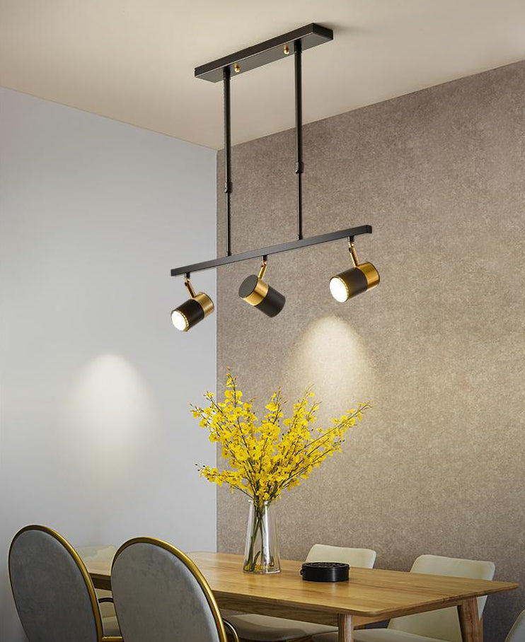 Modern Cylinders Island Chandelier Lights Metal Island Pendant