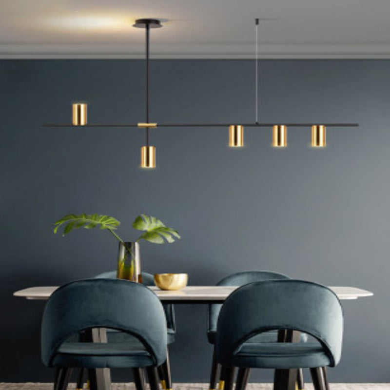 Cilindri della metà del secolo Luci lampadari dell'isola illuminazione isola metallica