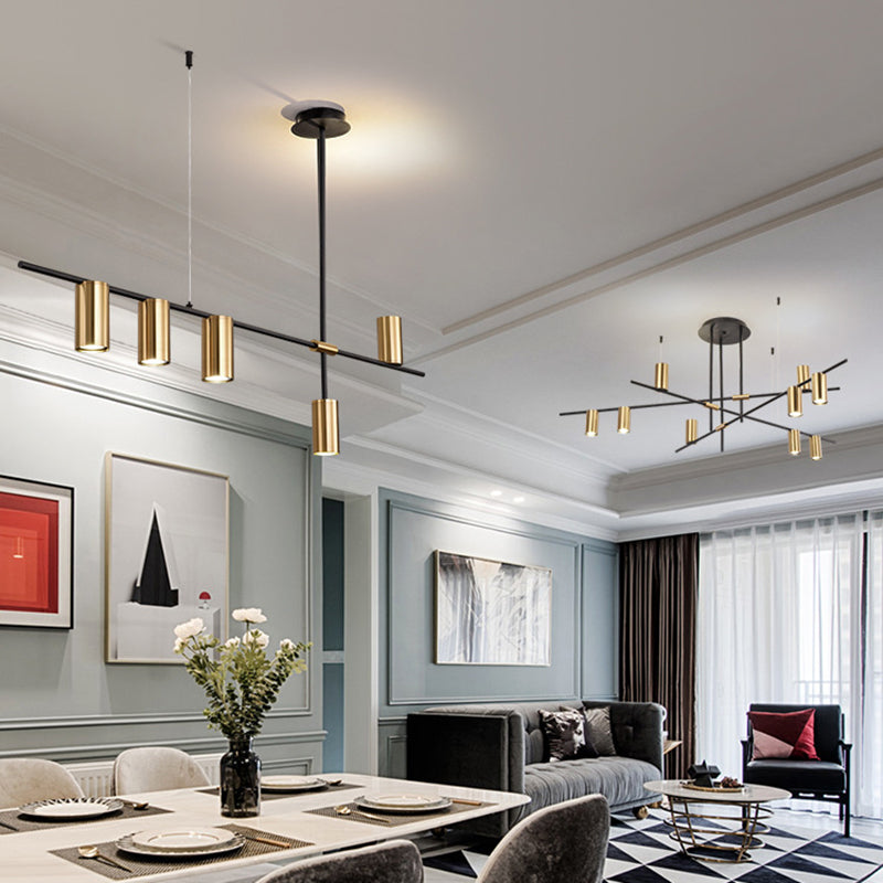 Cilindri della metà del secolo Luci lampadari dell'isola illuminazione isola metallica