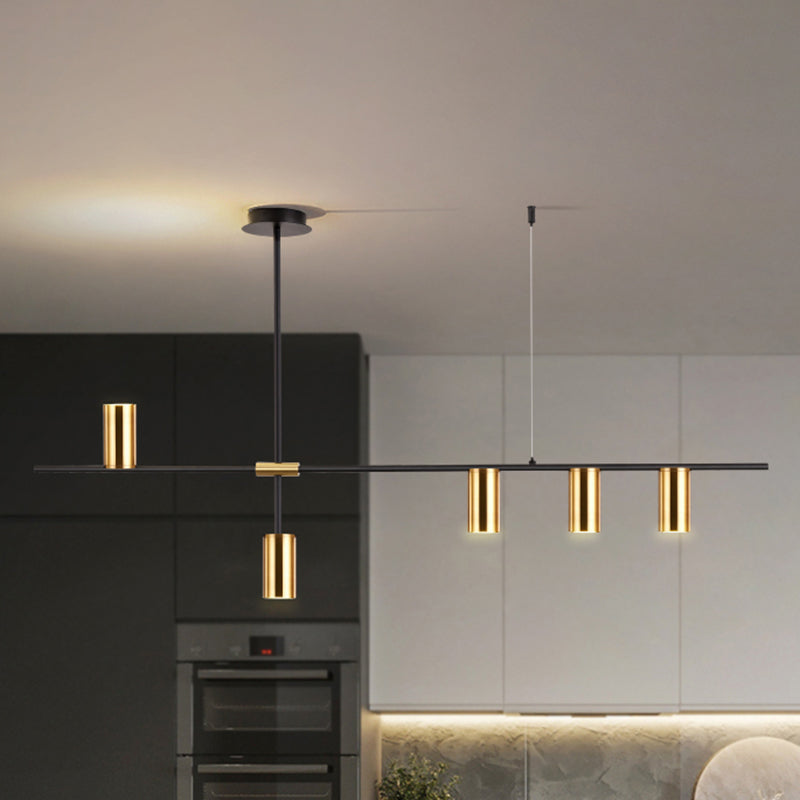 Cilindri della metà del secolo Luci lampadari dell'isola illuminazione isola metallica