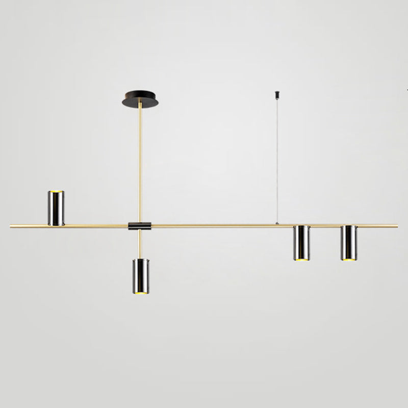 Cilindri della metà del secolo Luci lampadari dell'isola illuminazione isola metallica