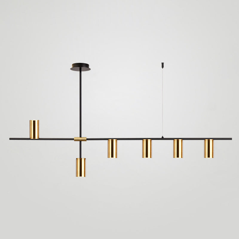 Cilindri della metà del secolo Luci lampadari dell'isola illuminazione isola metallica