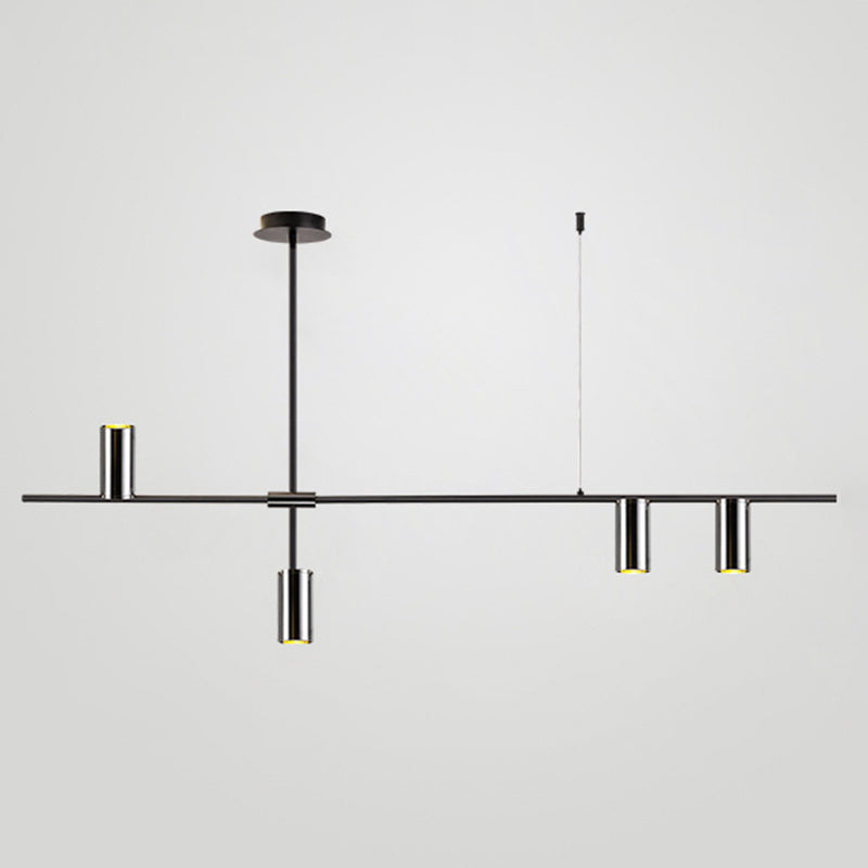 Cilindri della metà del secolo Luci lampadari dell'isola illuminazione isola metallica