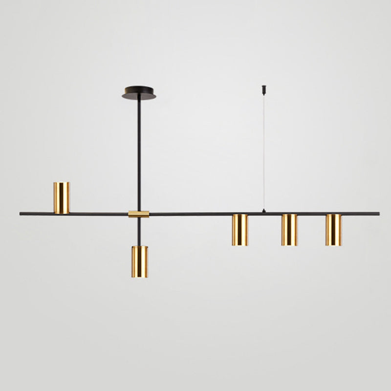 Cilindri della metà del secolo Luci lampadari dell'isola illuminazione isola metallica