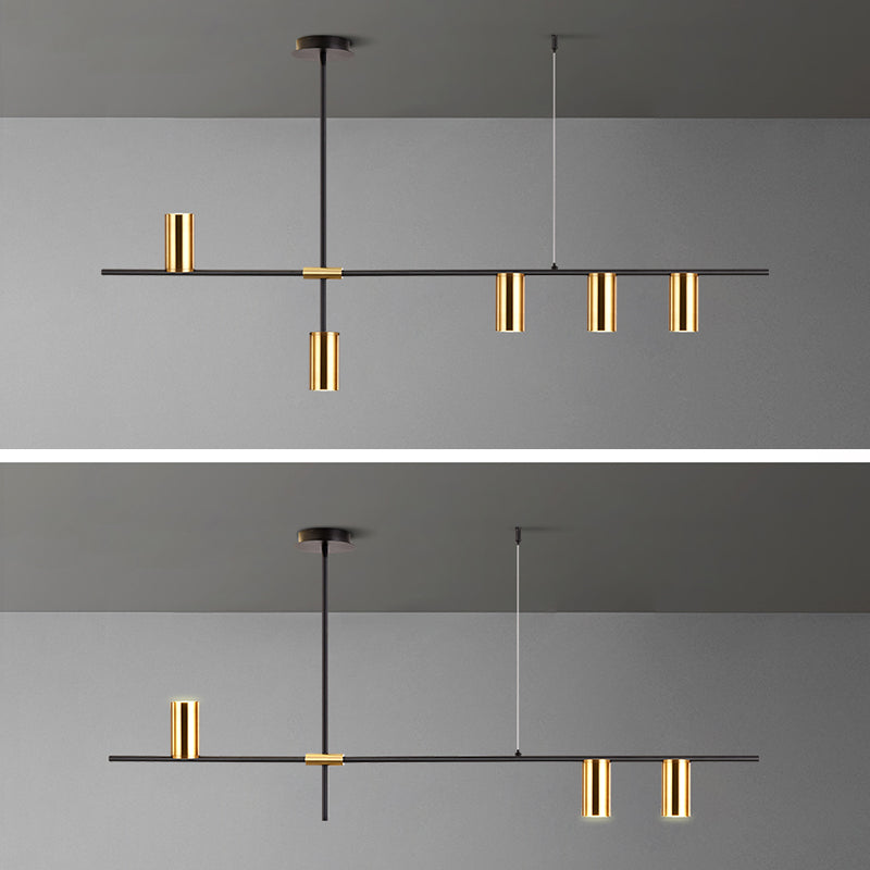 Cilindri della metà del secolo Luci lampadari dell'isola illuminazione isola metallica