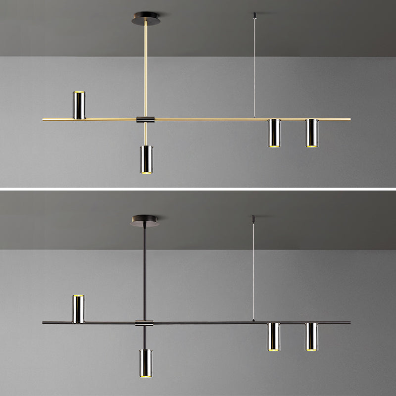 Cilindri della metà del secolo Luci lampadari dell'isola illuminazione isola metallica