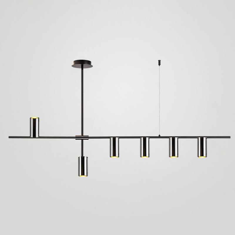 Cilindri della metà del secolo Luci lampadari dell'isola illuminazione isola metallica