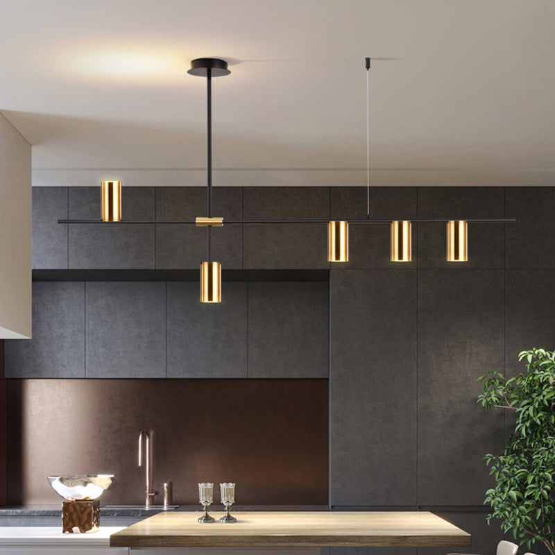 Cilindri della metà del secolo Luci lampadari dell'isola illuminazione isola metallica