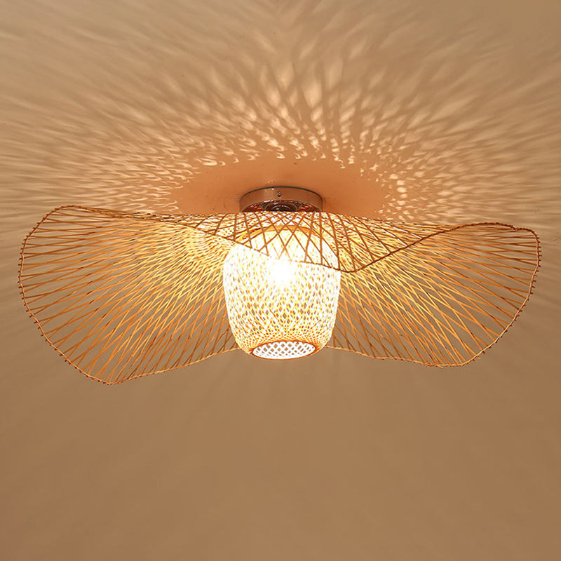 Lámpara semiincorporada distorsionada 1 lámpara Ratán lámpara incorporada China