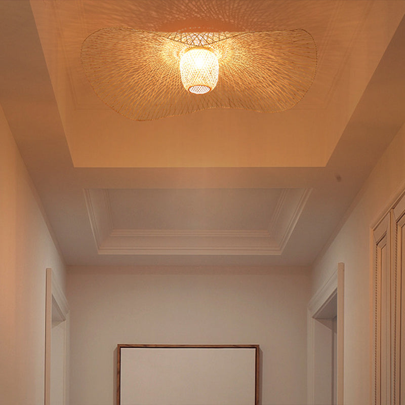 Lámpara semiincorporada distorsionada 1 lámpara Ratán lámpara incorporada China