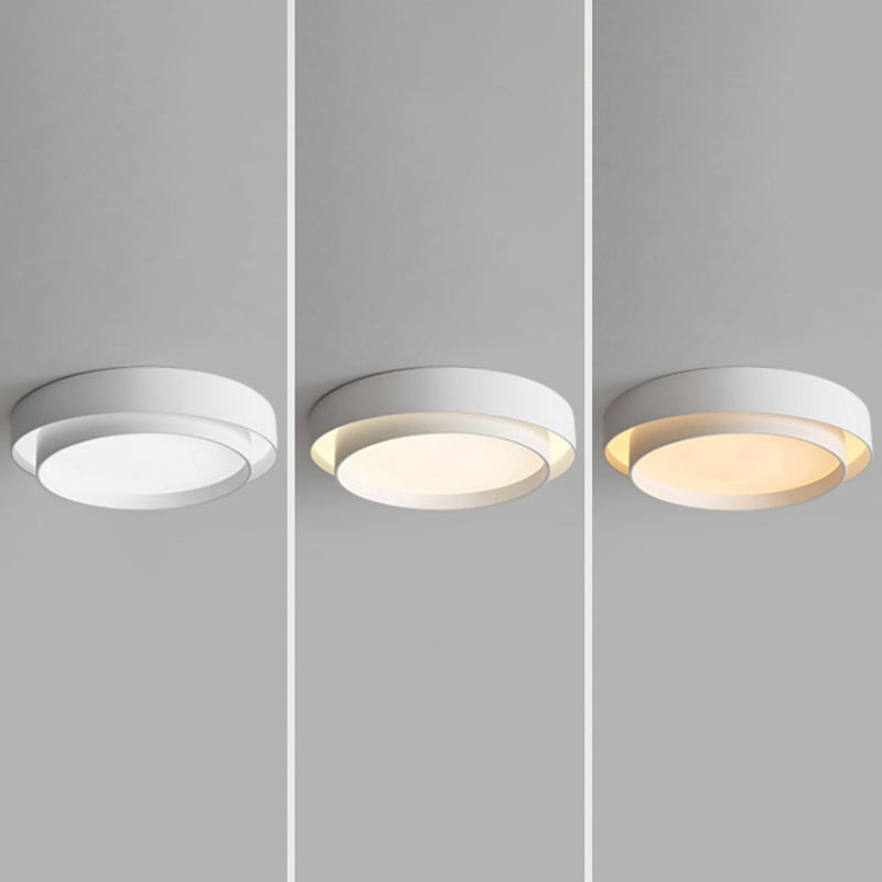 Ronde inbouw plafondlamp Moderne stijl LED metalen plafondlamp