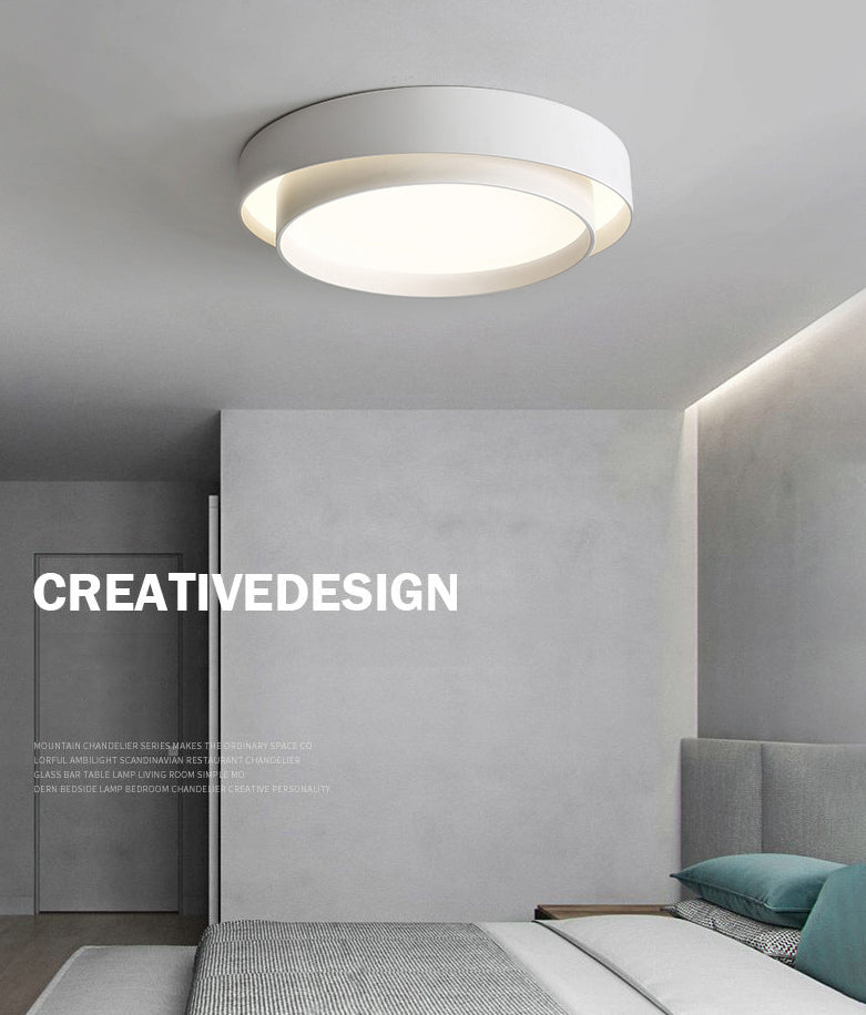Round Flush Mount Ceiling Light Modern Style LED Metal Flush Ceiling Light Fixture