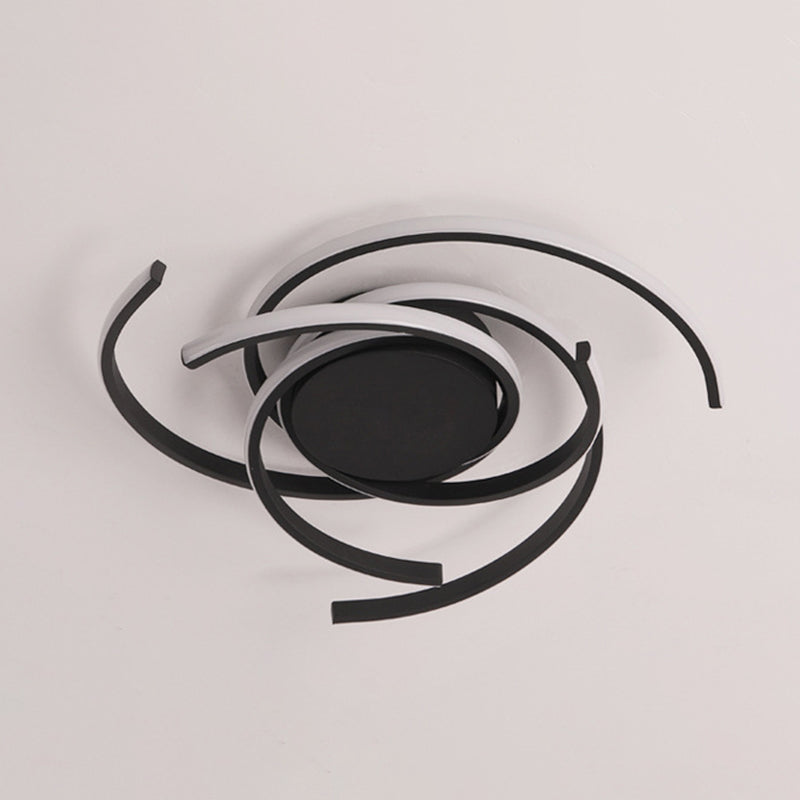 Lámpara empotrada en el techo con sombra de metal, lámpara LED de estilo minimalista montada en el techo