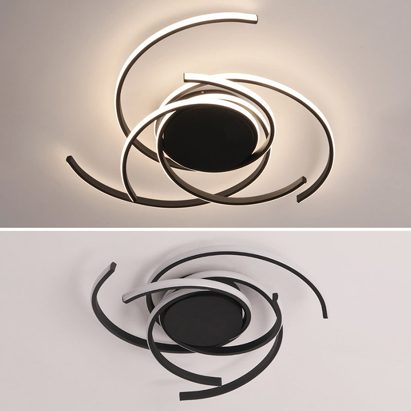 Lámpara empotrada en el techo con sombra de metal, lámpara LED de estilo minimalista montada en el techo