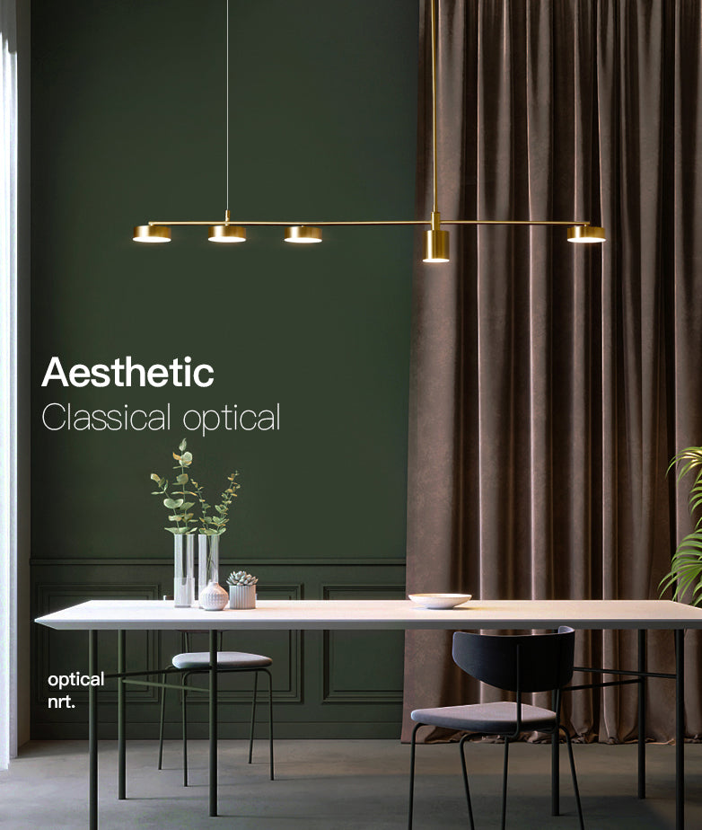 Mid-Century Linear Island Light Fixtures Metal Island Lamps