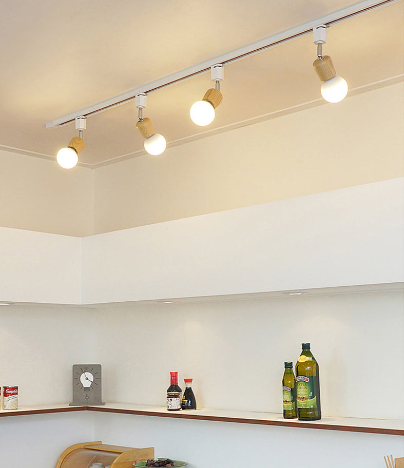 Japanse Stijl Solide Sood Track Licht Moderne Minimalistische Woonkamer Eetkamer Keuken Home Shop Commerciële Spotlight
