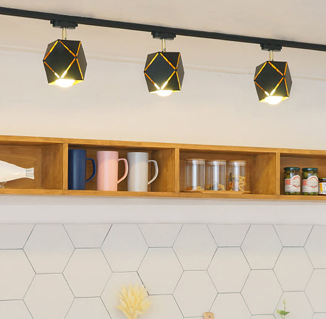 Modern Minimalist Track Lighting Antique Industrial Style Home Living Room Bedroom Commercial Coffee Shop Creative Rail Lamps