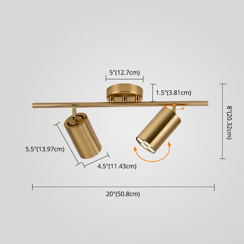 Ideas de iluminación sobre riel nórdico, guardarropa para el hogar, tienda de ropa comercial, fondo, foco dorado montado en superficie de pared