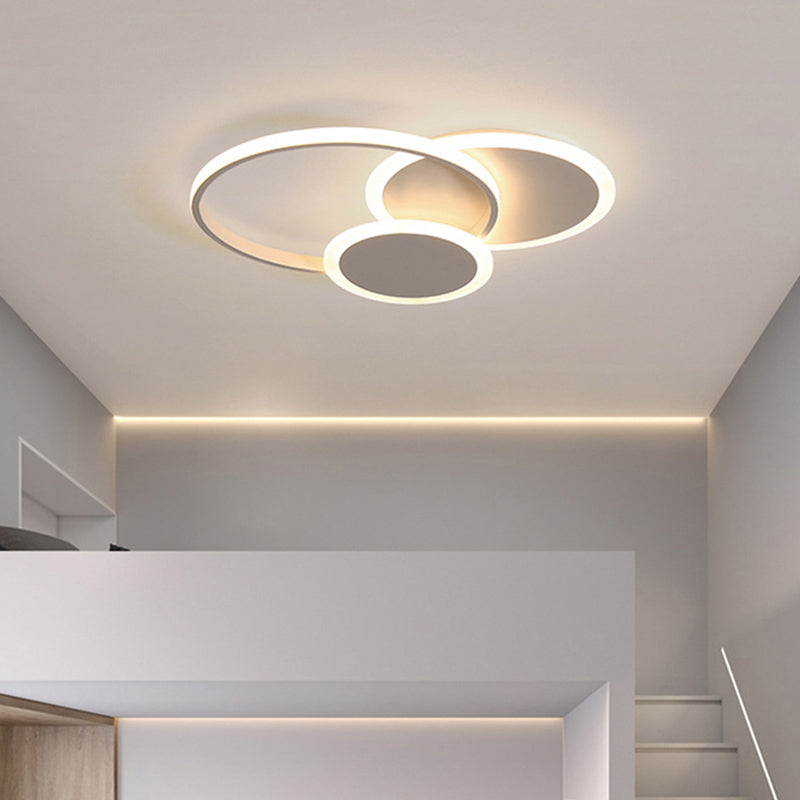 Cirkels dicht bij plafond verlichting minimalistische stijl metalen LED flush mount verlichting