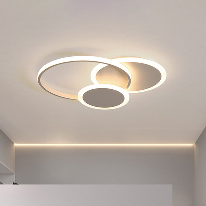 Cirkels dicht bij plafond verlichting minimalistische stijl metalen LED flush mount verlichting