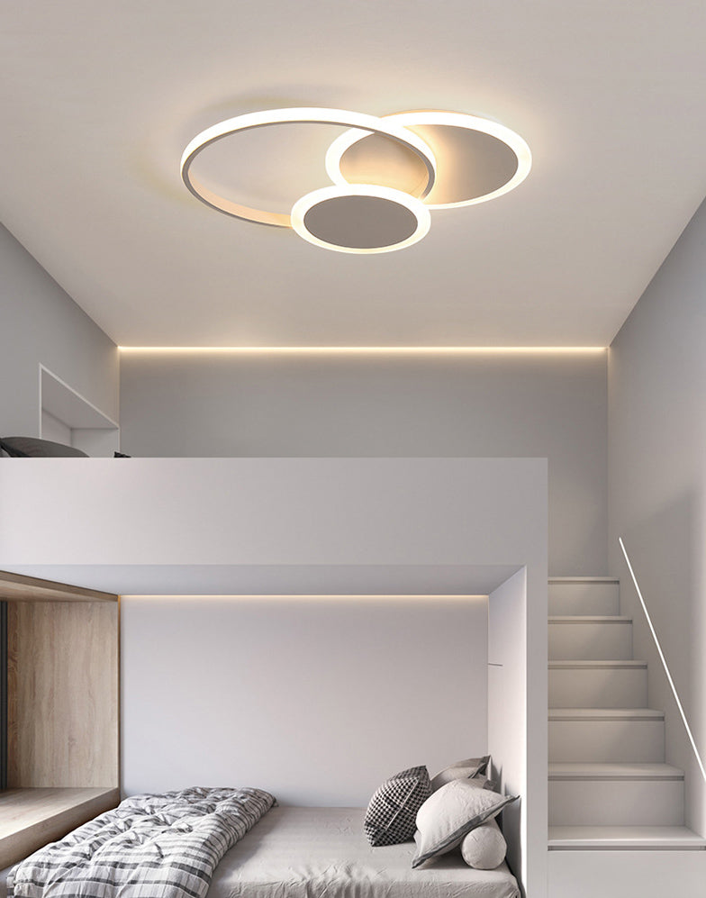 Cirkels dicht bij plafond verlichting minimalistische stijl metalen LED flush mount verlichting