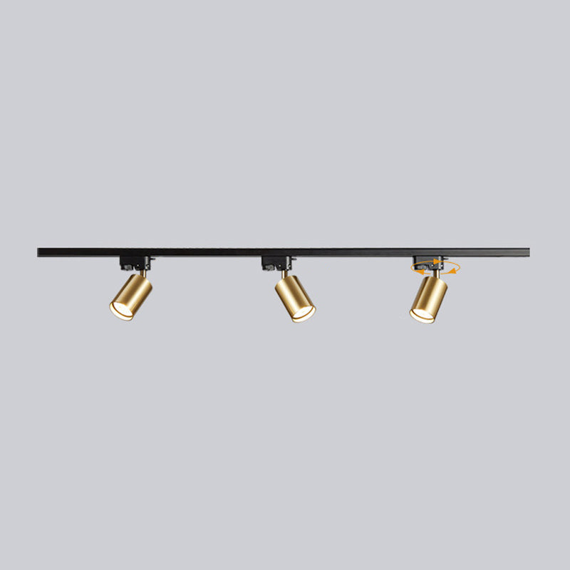 Metal Shaded Ceiling Mounted Fixture Contemporary Style Ceiling Light Fixture in Gold