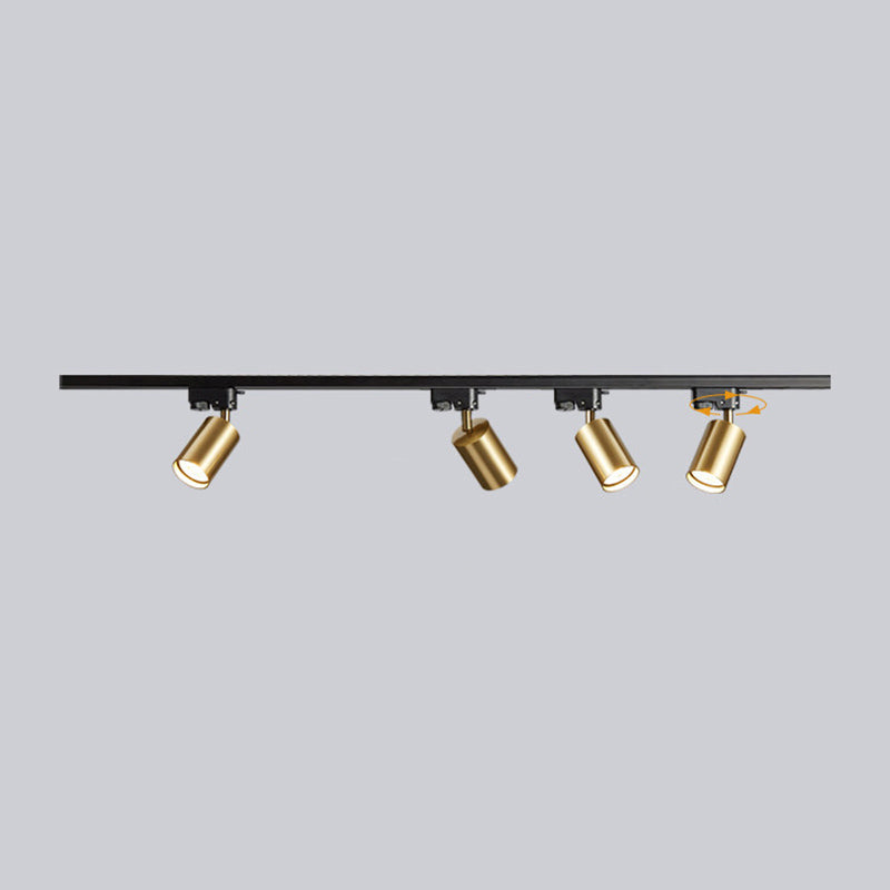 Metal Shaded Ceiling Mounted Fixture Contemporary Style Ceiling Light Fixture in Gold